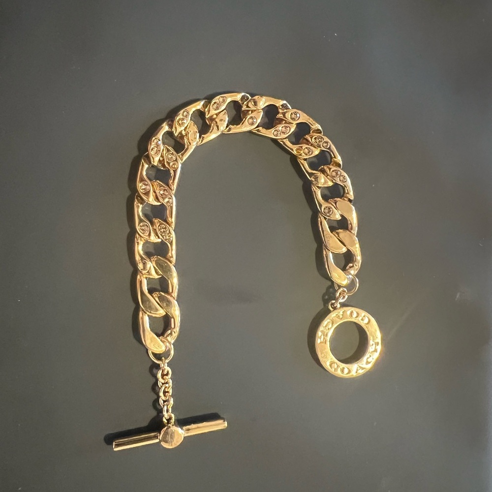 Coach link bracelet